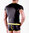Leatherlike-Micro V-Shirt schwarz-gelb