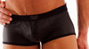 Leatherlike-Micro 2-way-Zip-Pant black