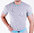 CottonRipp Rundhals-Shirt Graumeliert-Türkis