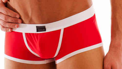 Bade Action Pant rot-weiss