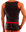 Leatherlike-Micro Athletic Shirt schwarz-rot