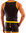 Leatherlike-Micro Athletic Shirt schwarz-gelb