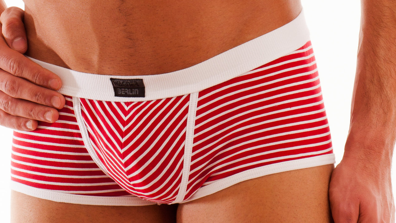 Stripes Action Pant rot-weiss
