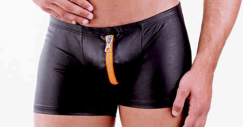 Leatherlike 2-Way-LongZip Short Zip orange