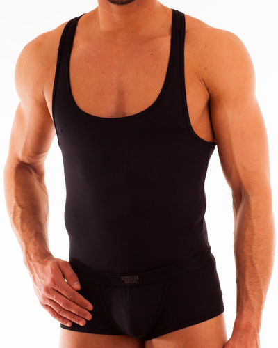 Micro-Basic Muscel Shirt schwarz