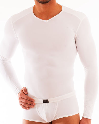 Micro-Basic Long sleeves Shirt white