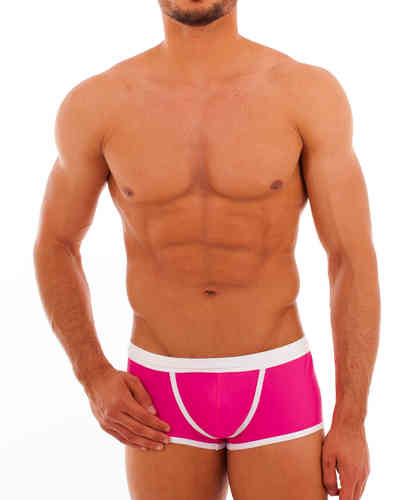 Bade Action Pant pink-weiss