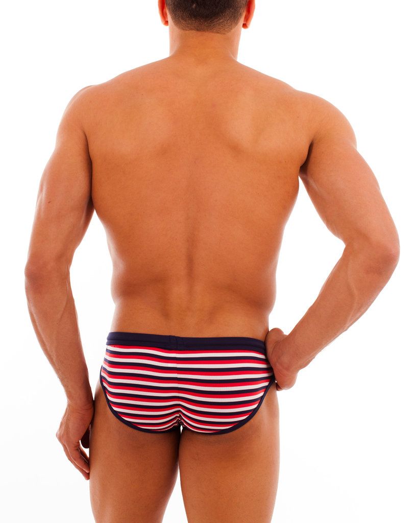 Swimwear Stripes Action Slip marine-red