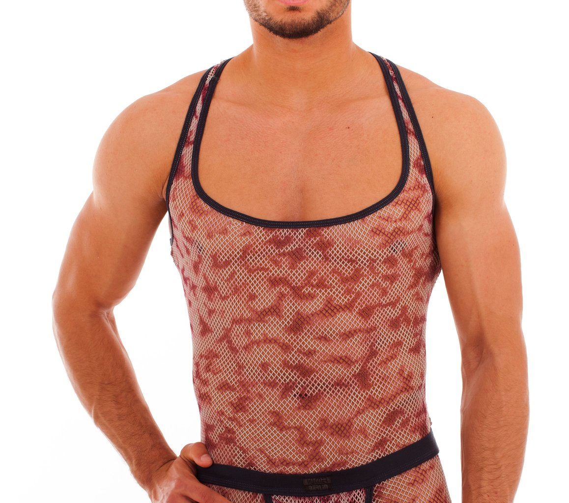 Batik-Netz Muscle Shirt