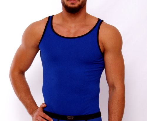 CottonRipp Athletic Shirt blue-black